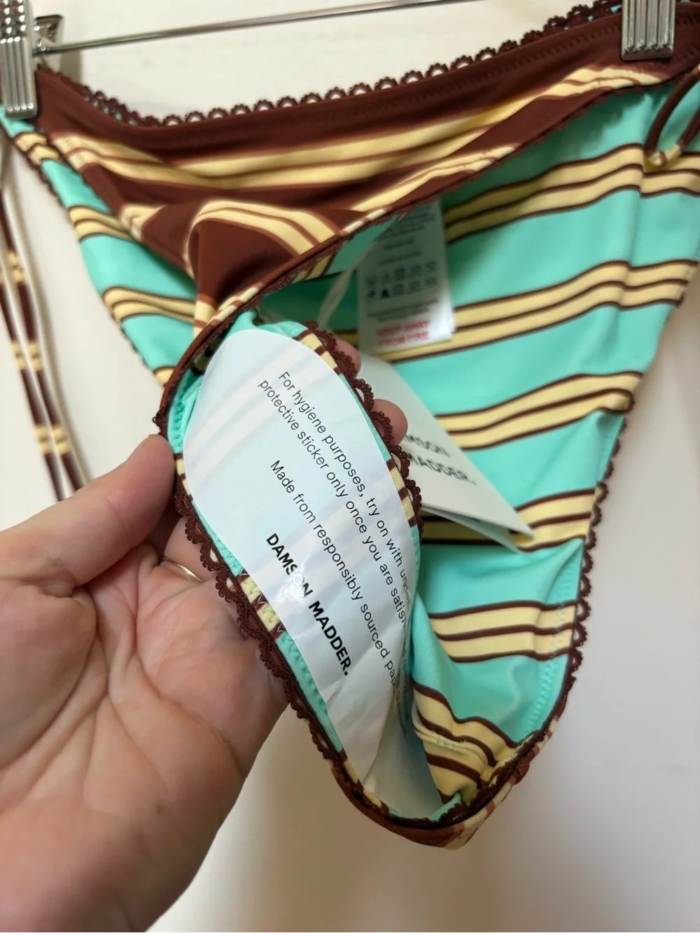 NWT Damson Madder Trudi Reversible Bikini Bottom Size 14 US